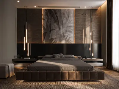 Bedroom 3D model 14
