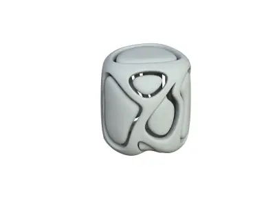 SciFi Cube Object No 67246 Low Poly Shape Low-poly 3D model