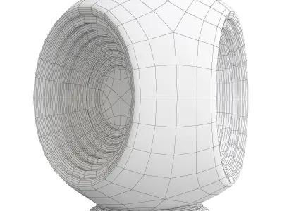 Fabbian table lamp Low-poly 3D model