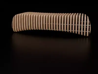The Wave Bench 3D model