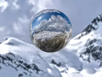 Aletsch Glacier Ultra-Realistic HDRI 8K 3D model