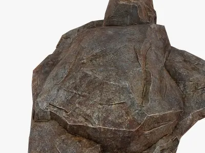 Big Stone low poly Low-poly 3D model