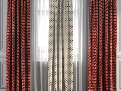 Curtain Set 193 3D model