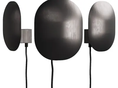 318 lighting fixtures 25 101 copenhagen Clam Wall Lamp 3D model