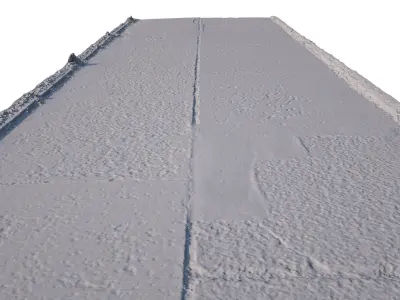 Concrete Road 3D Scan Low-poly 3D model