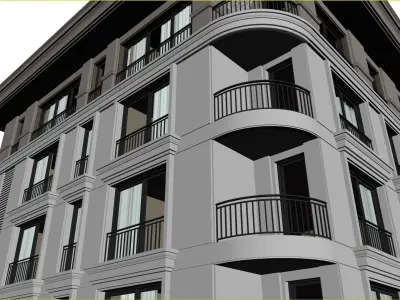 3D Apartment Model Classic Modern Low-poly 3D model