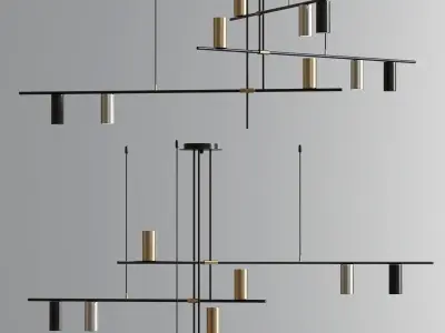 Modern Ceiling Pendant Collection 3D model