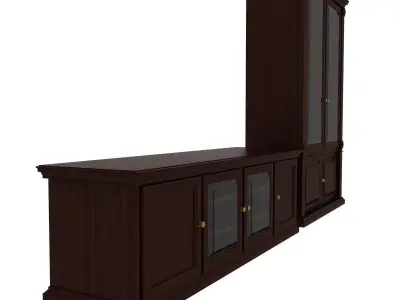 Classic cupboard and tumb 3D model