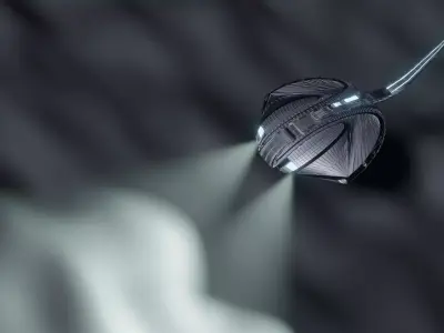 Sci-fi horseshoe crab scene 3D model