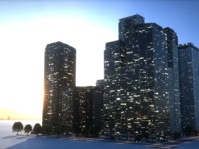 City Block Type B40 3D model