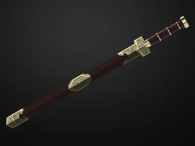 Weapons Encyclopedia 040 Jian 3D print model