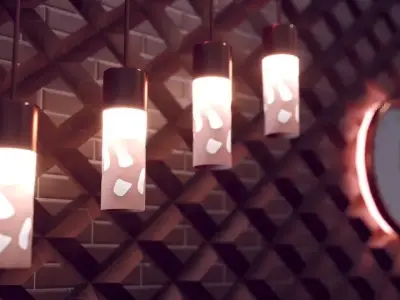 Hanging Light Free 3D model