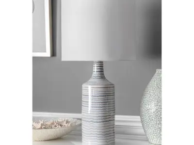 Sherlyn Ceramic Linen Shade Table Lamp 3D model