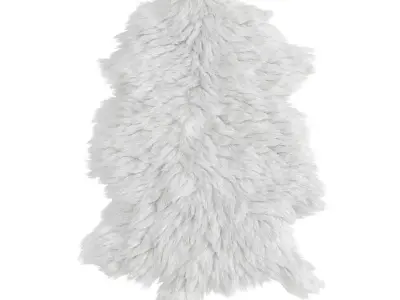 Soft Sheepskin Rug 3D model