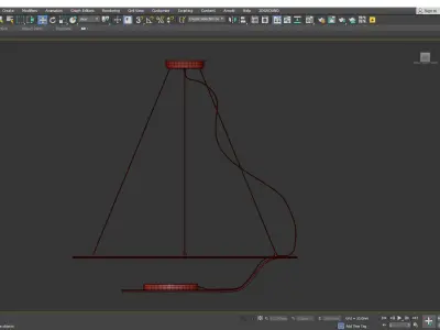 Fabbian glu chandelier Low-poly 3D model