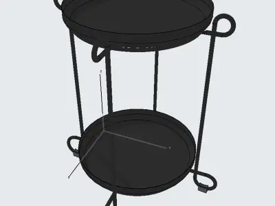 IKEA LIVELYCKE Tray Table Low-poly 3D model