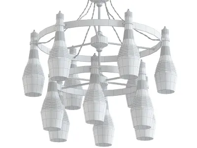 Loft chandelier 3D model