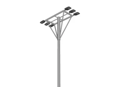 Lamp Post - Light Pole - Light Post - Street Light 17 3D model