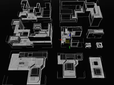 Tech boxes-TB1 kit Low-poly 3D model