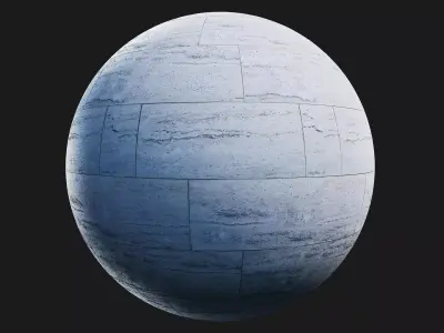 Blue Marble Tiles Texture