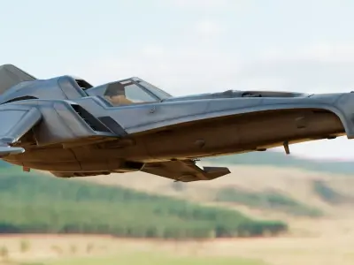 Viper Mark-13 Space Fighter Concept 3D model