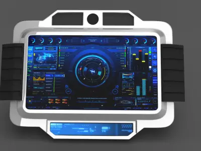 Sci-fi Touch Pad 2 3D model