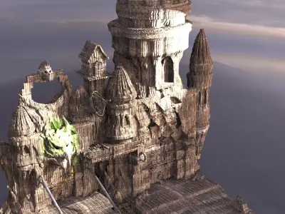 Witches Scull Ravenwood Kit bash  3D model