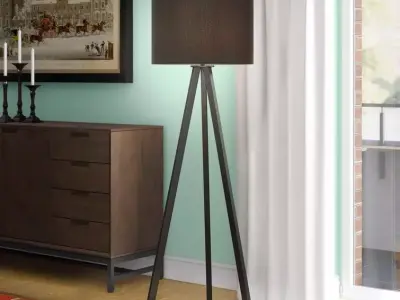 Trivet Tripod Floor Light Lamp - 3 Colour 3D model