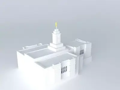 LDS. Temple Colonia Juarez, Chihuahua. Templo Mormon. 55th op... Free 3D model