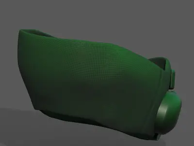 Gas mask respirator scifi futuristic 3d Artist  Low-poly 3D model buy