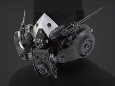 Cyberpunk Mask - Highpoly 3D model