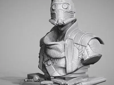 StarLord - Bust 3D print model