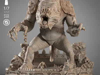 STAR WARS Rancor Sculpture 3D print model