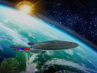 3D Model Star Trek Enterprise from The Next Generation TV Series 3D model