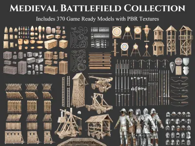 Medieval Collection Battlefield 3D Model Pack