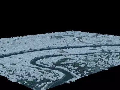 Lyon - France 3D model