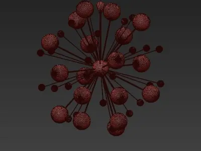 Magic Circus Sputnik Chandeliers 01 3D model