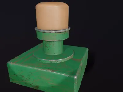 Candle Stand 3D Model Low-poly 3D model
