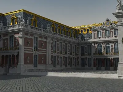  Versailles Palace Entrance Side 