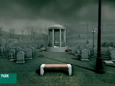 City park - cemetery 3D model