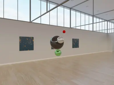 HDRI - Art Museum Gallery Interior 38 - 16384x8192 Texture