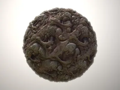 Material Skin Monster 38 Seamless PBR Texture Texture