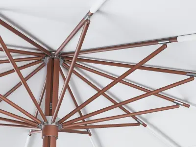 Ocean Master Classic Round Parasol 3D model