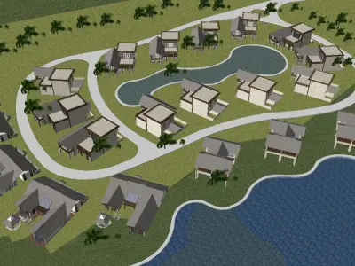 vacation spot-Resort-Fashion Leisure Hotel-0239 3D model