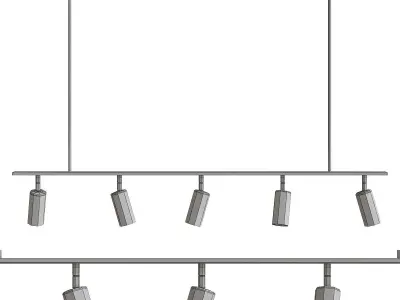 Lino Linear Spotlight Pendant Lampatron 3d model Low-poly 3D model