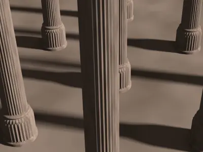 Persian Pillar 3D model