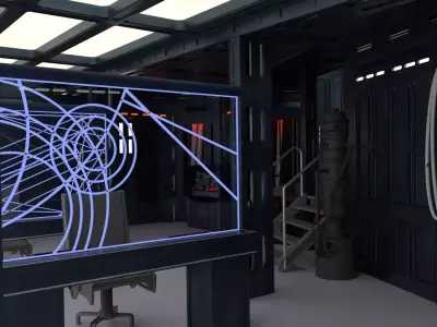 Set 3a Echo Base Control Room 1-12 scale Blackseries 3D print model