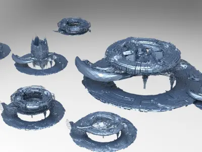 Genma stone Structure collection 1  3D model