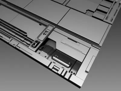 3d Sci-Fi Panel Module Low-poly 3D model