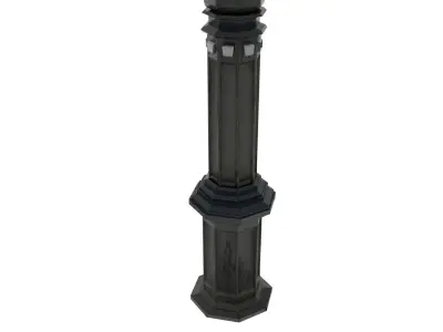 Lamp Post Low-Poly Low-poly 3D model